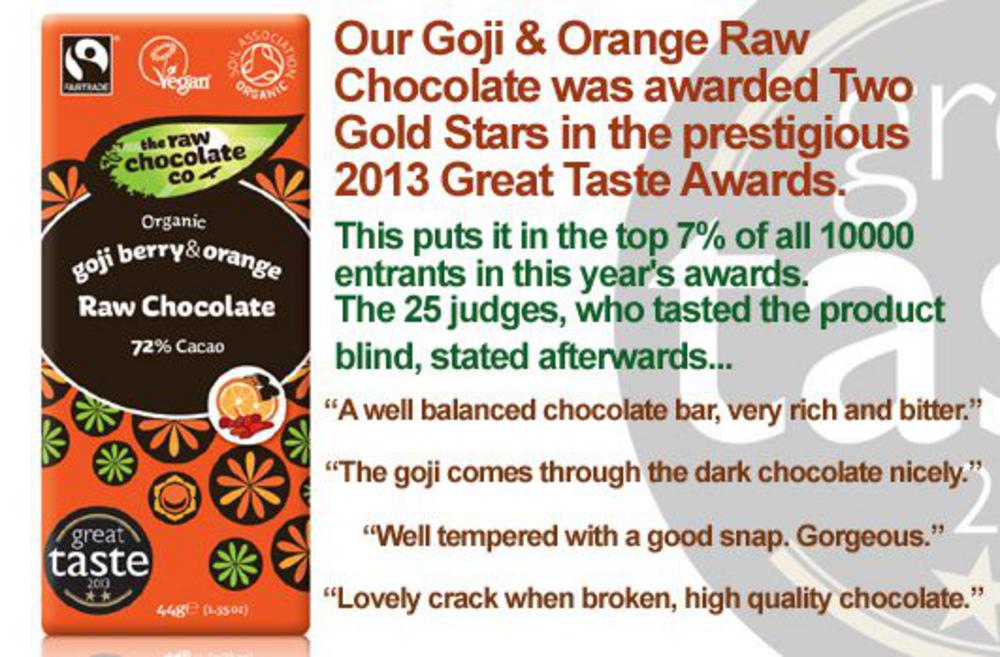 Orange and Goji Raw Choc Co